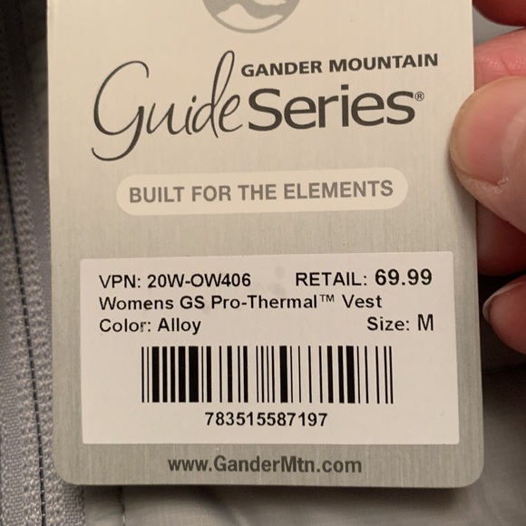 NWT $70 GANDER MOUNTAIN Guide Series Pro-Thermal Vest Water Resistant Medium - Picture 15 of 15